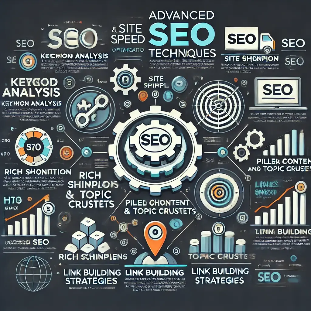 Gráfico mostrando as técnicas avançadas de SEO para melhorar o tráfego orgânico